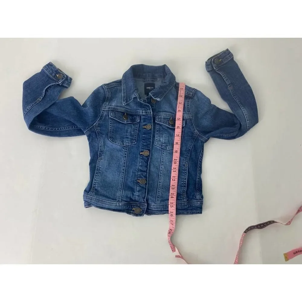 GAP Kids Jean Jacket Blue Distressed - Large